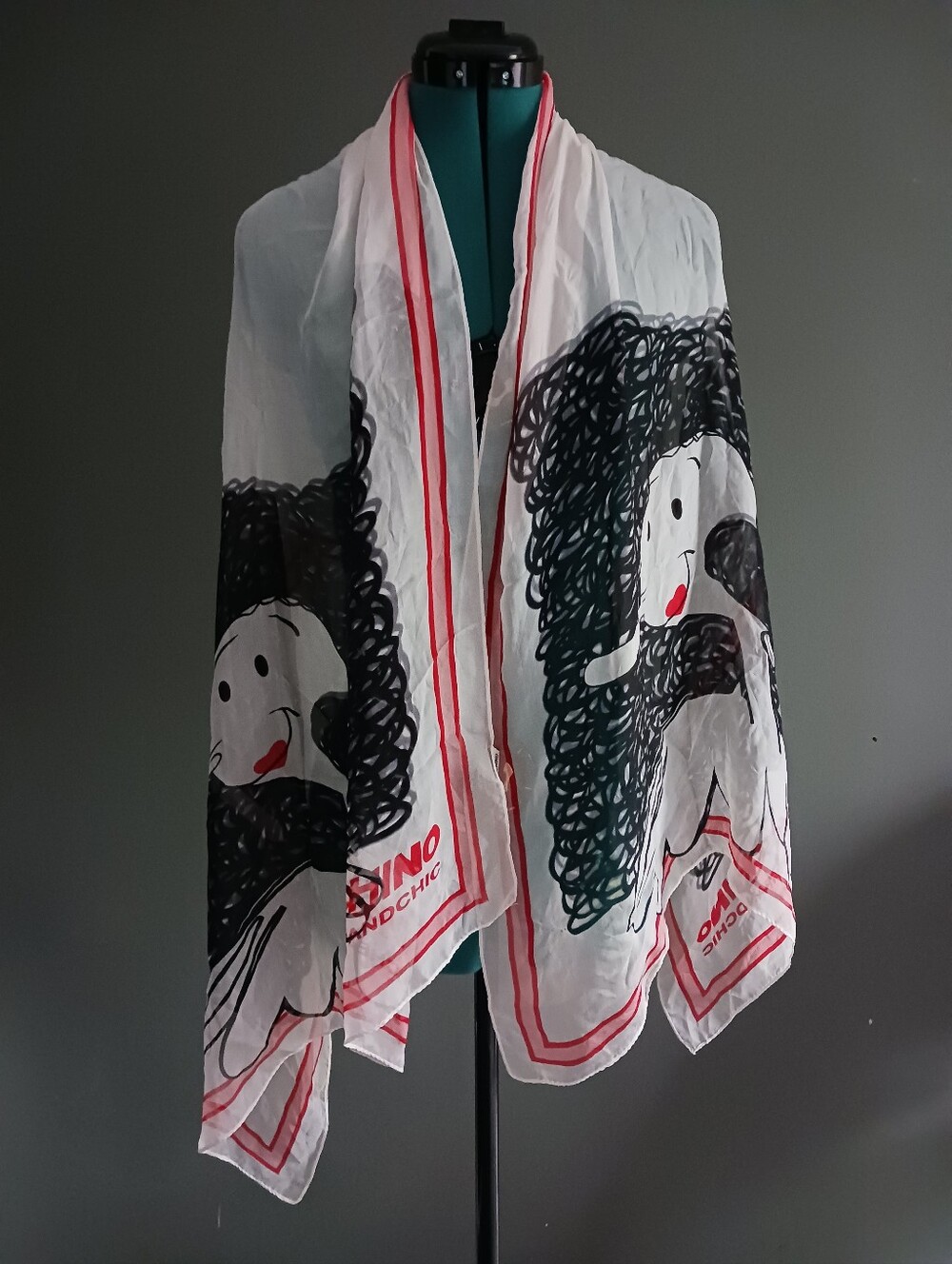 Moschino Silk Scarf 25.5" x 64"
